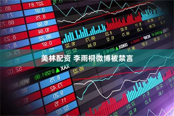 美林配资 李雨桐微博被禁言